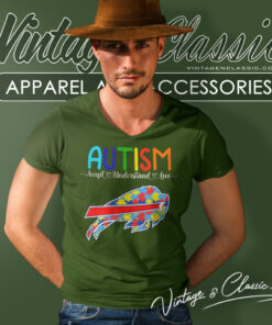 Autism Buffalo Bills Support V Neck TShirt