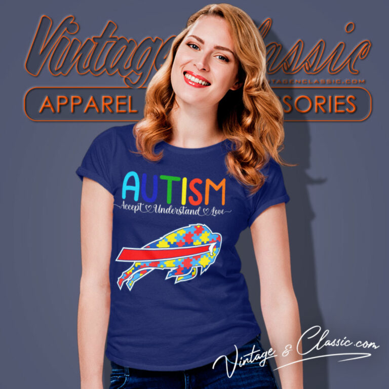Autism Buffalo Bills Support Women T Shirt Autism Buffalo Bills Support Women T Shirt