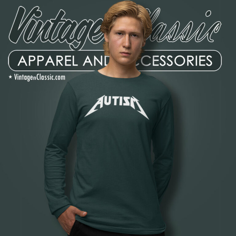 Autism Metallica Logo Shirt Gift For Metallica Fans Long Sleeve Tee Autism Metallica Logo Shirt Gift For Metallica Fans Long Sleeve Tee