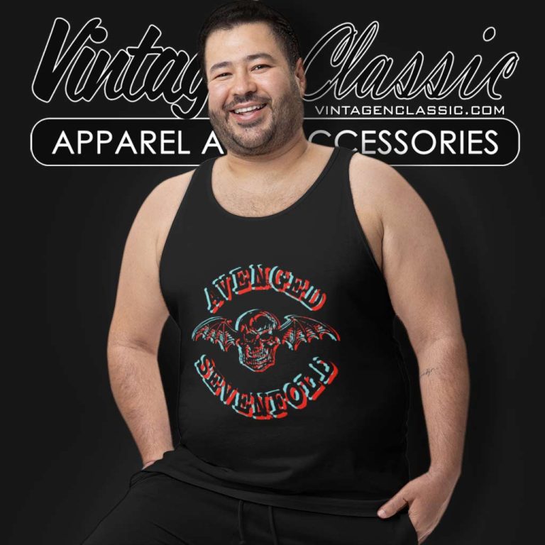 Avenged Sevenfold 3d Skull Tank Top Racerback Avenged Sevenfold 3d Skull Tank Top Racerback