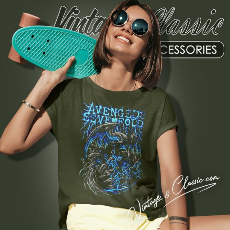 Avenged Sevenfold Blue Electricity Women T Shirt Avenged Sevenfold Blue Electricity Women T Shirt