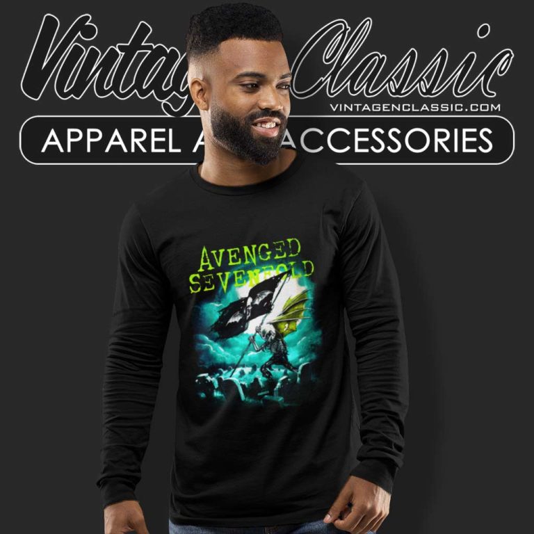 Avenged Sevenfold Flag Long Sleeve Tee Avenged Sevenfold Flag Long Sleeve Tee