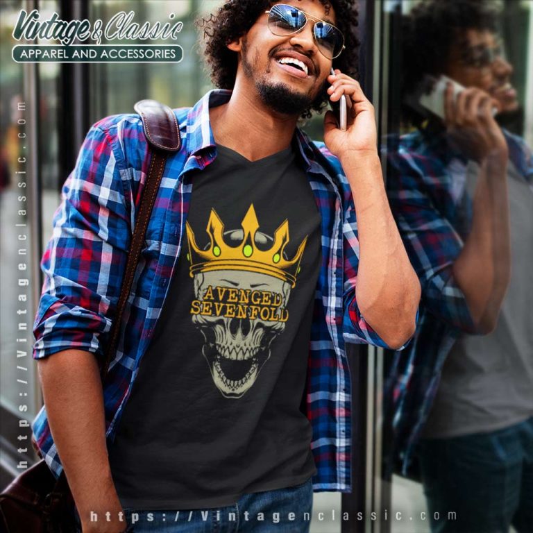 Avenged Sevenfold King V Neck TShirt Avenged Sevenfold King V Neck TShirt