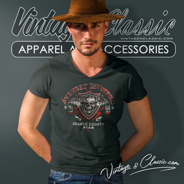 Avenged Sevenfold Orange County V Neck TShirt Avenged Sevenfold Orange County V Neck TShirt
