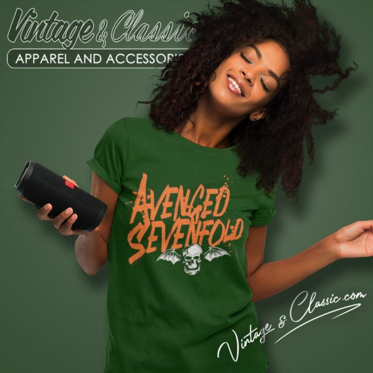 Avenged Sevenfold Orange Splatter Women T Shirt Avenged Sevenfold Orange Splatter Women T Shirt