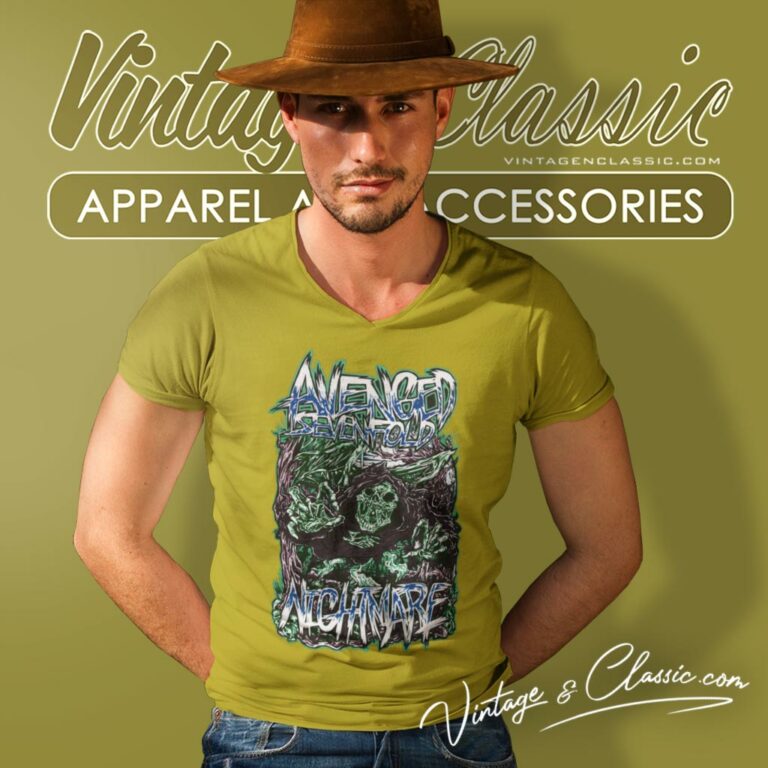 Avenged Sevenfold Reaper Scream V Neck TShirt Avenged Sevenfold Reaper Scream V Neck TShirt