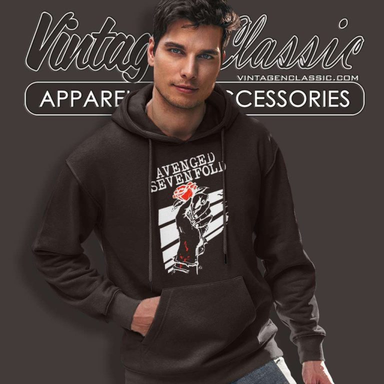 Avenged Sevenfold Rose Hoodie Avenged Sevenfold Rose Hoodie