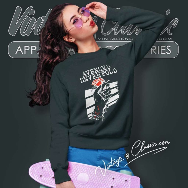 Avenged Sevenfold Rose Sweatshirt Avenged Sevenfold Rose Sweatshirt