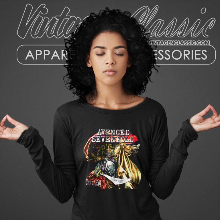 Avenged Sevenfold Shirt City Of Evil Long Sleeve Tee Avenged Sevenfold Shirt City Of Evil Long Sleeve Tee