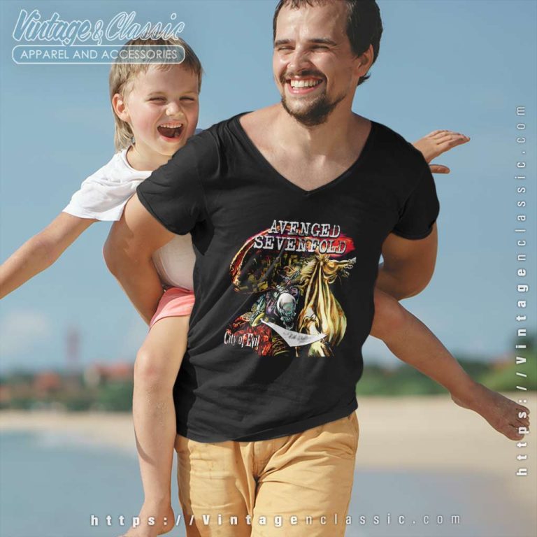 Avenged Sevenfold Shirt City Of Evil V Neck TShirt Avenged Sevenfold Shirt City Of Evil V Neck TShirt