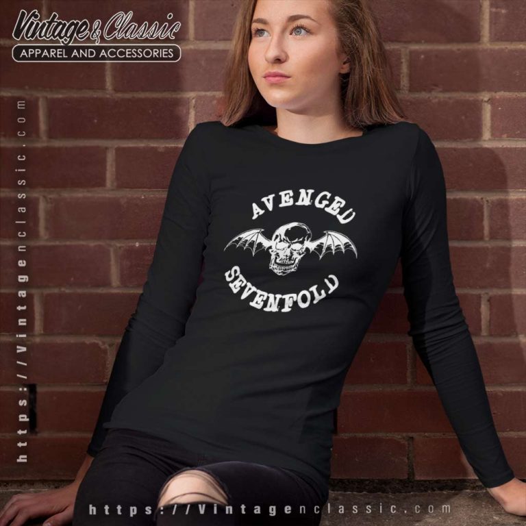Avenged Sevenfold Shirt Death Bat Long Sleeve Tee Avenged Sevenfold Shirt Death Bat Long Sleeve Tee