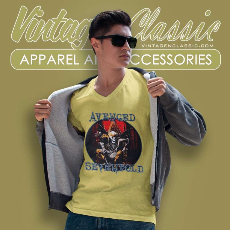 Avenged Sevenfold Shirt Death King V Neck TShirt Avenged Sevenfold Shirt Death King V Neck TShirt