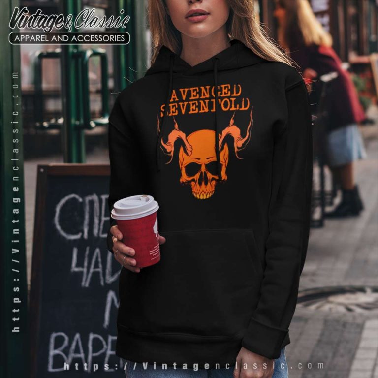 Avenged Sevenfold Shirt Demon Skull Hoodie Avenged Sevenfold Shirt Demon Skull Hoodie