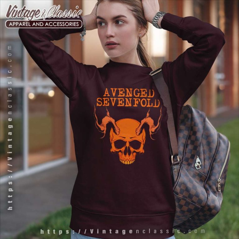 Avenged Sevenfold Shirt Demon Skull Sweatshirt Avenged Sevenfold Shirt Demon Skull Sweatshirt