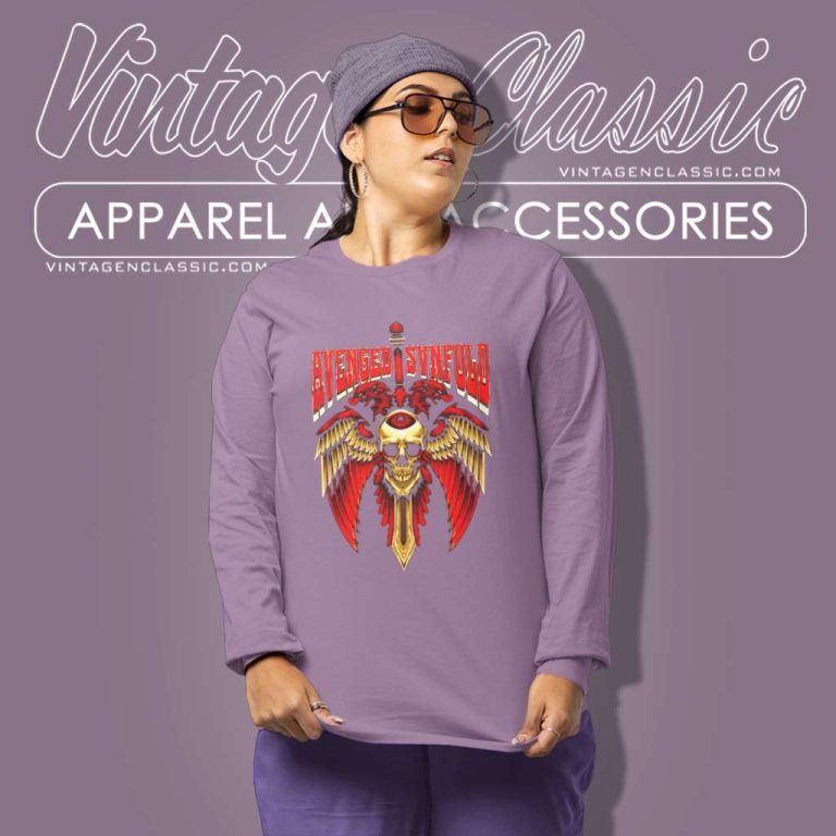 Avenged Sevenfold Shirt Eagles Skull Long Sleeve Tee Avenged Sevenfold Shirt Eagles Skull Long Sleeve Tee