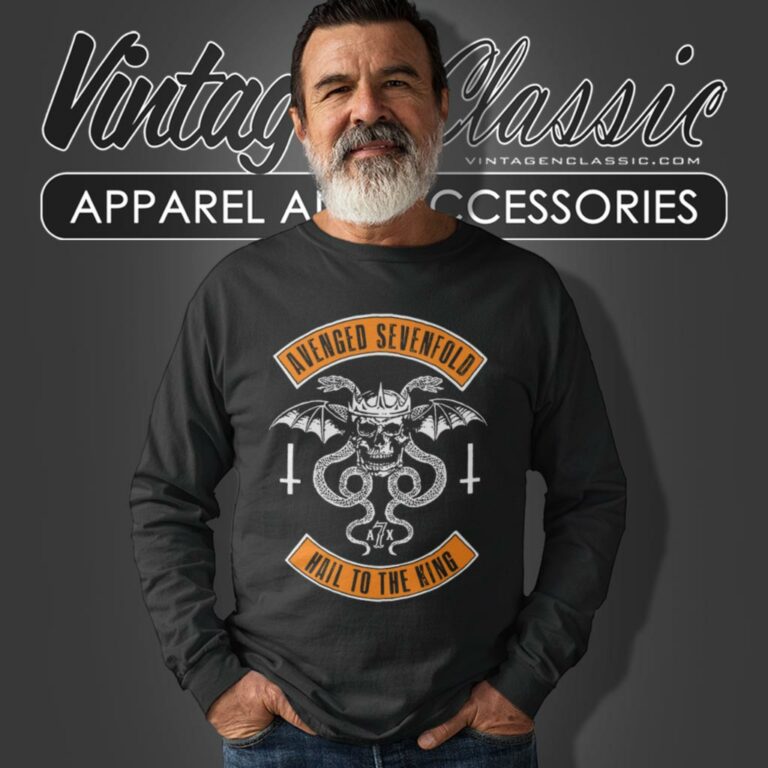 Avenged Sevenfold Shirt Hail To The King Long Sleeve Tee Avenged Sevenfold Shirt Hail To The King Long Sleeve Tee