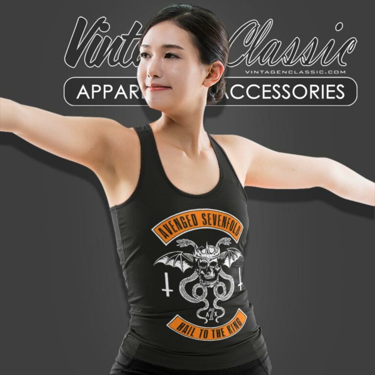 Avenged Sevenfold Shirt Hail To The King Tank Top Racerback Avenged Sevenfold Shirt Hail To The King Tank Top Racerback