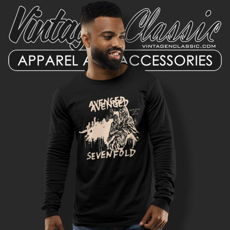 Avenged Sevenfold Shirt Healing Of The World Long Sleeve Tee Avenged Sevenfold Shirt Healing Of The World Long Sleeve Tee