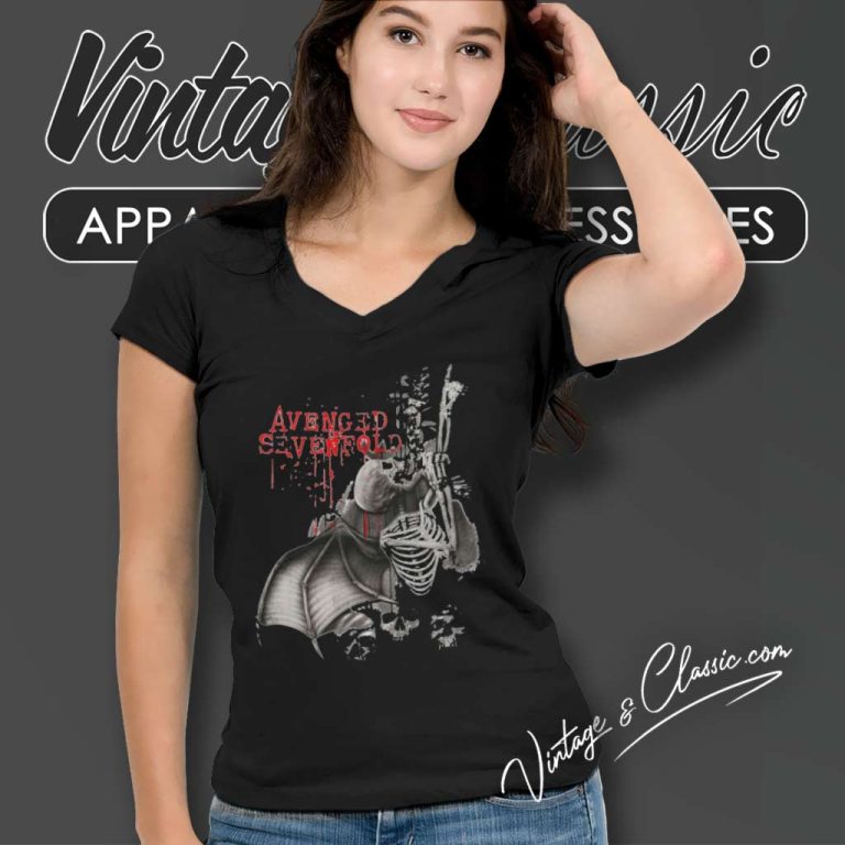 Avenged Sevenfold Shirt Spine Climber V Neck TShirt Avenged Sevenfold Shirt Spine Climber V Neck TShirt