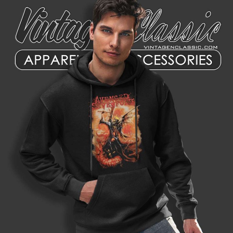 Avenged Sevenfold Skull Bat Hoodie Avenged Sevenfold Skull Bat Hoodie