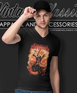 Avenged Sevenfold Skull Bat V Neck TShirt