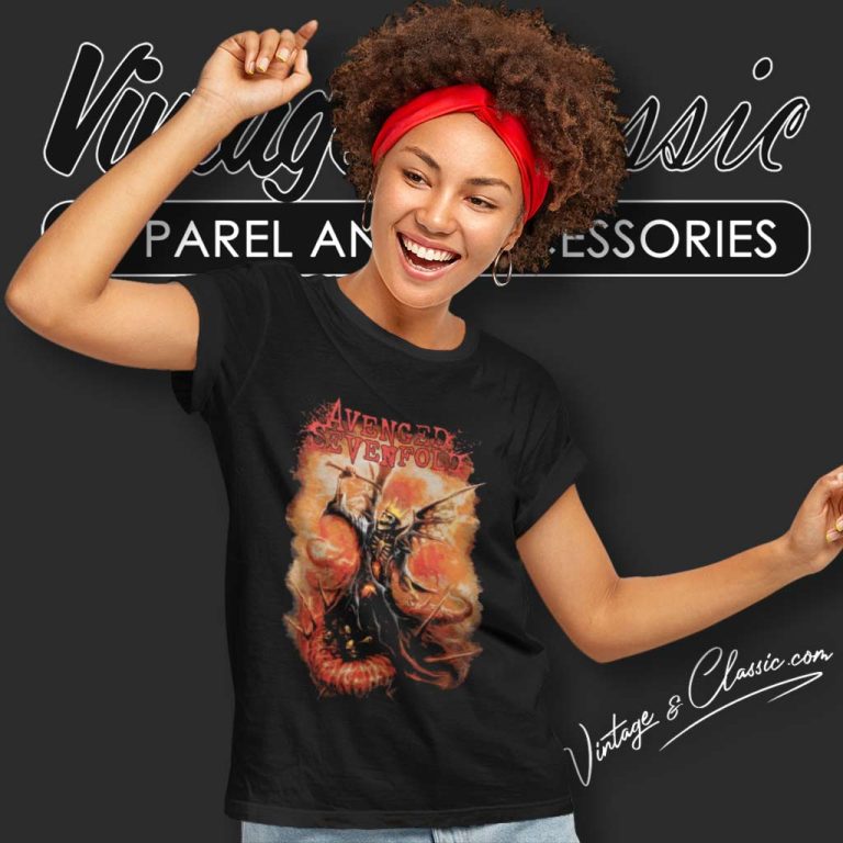 Avenged Sevenfold Skull Bat Women TShirt Avenged Sevenfold Skull Bat Women TShirt