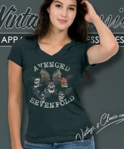 Avenged Sevenfold Skull V Neck TShirt