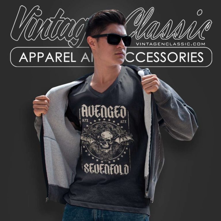 Avenged Sevenfold Stars V Neck TShirt Avenged Sevenfold Stars V Neck TShirt