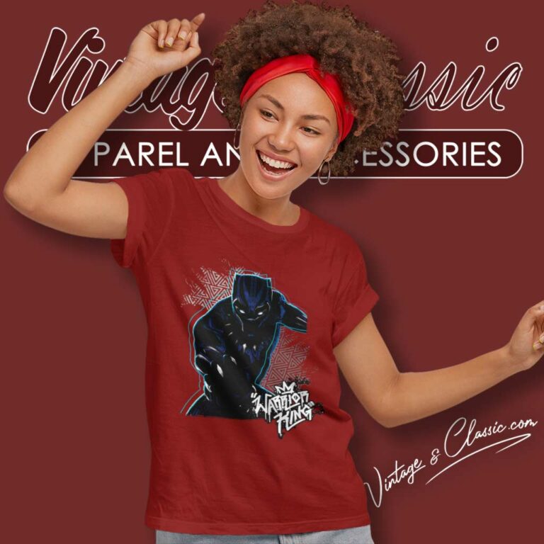 Avengers Black Panther Warrior King Women TShirt Avengers Black Panther Warrior King Women TShirt