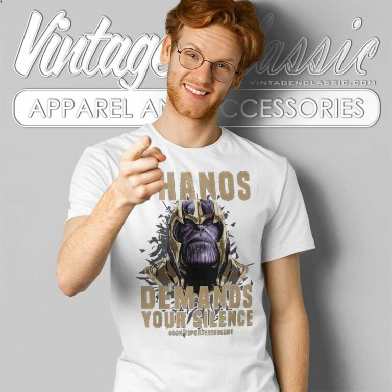 Avengers Endgame Thanos Shirt Demands Your Silence T Shirt Avengers Endgame Thanos Shirt Demands Your Silence T Shirt