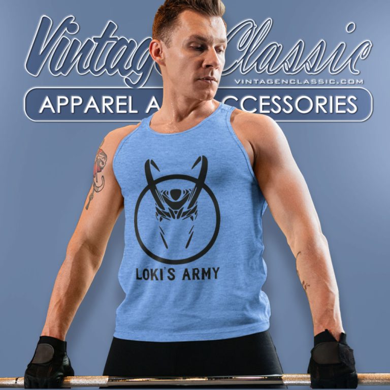 Avengers Lokis Army Tank Top Racerback Avengers Lokis Army Tank Top Racerback