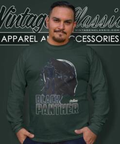 Avengers Marvel Black Panther Long Sleeve Tee