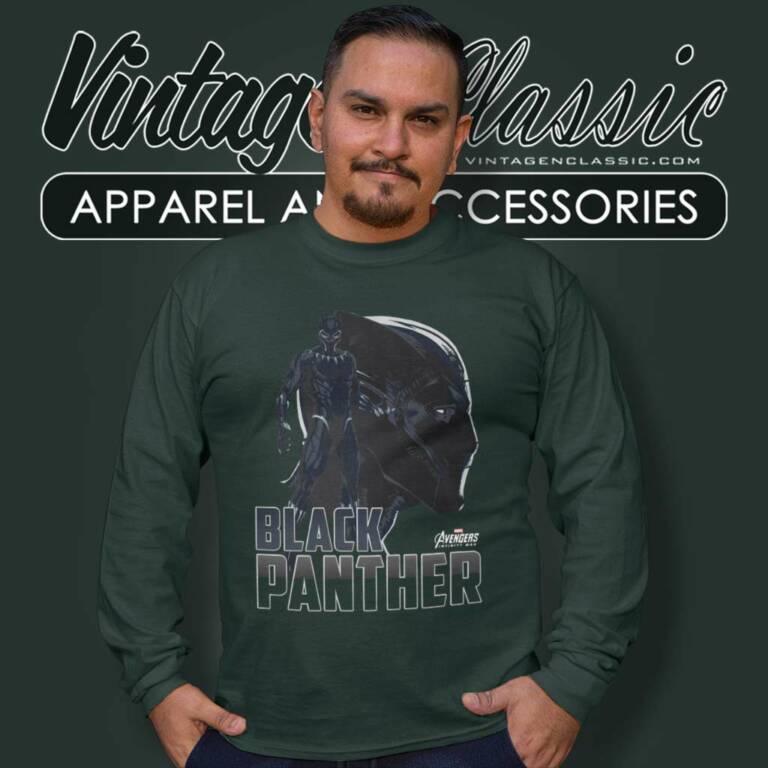 Avengers Marvel Black Panther Long Sleeve Tee Avengers Marvel Black Panther Long Sleeve Tee