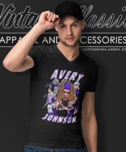 Avery Johnson Kansas State Wildcats V Neck TShirt