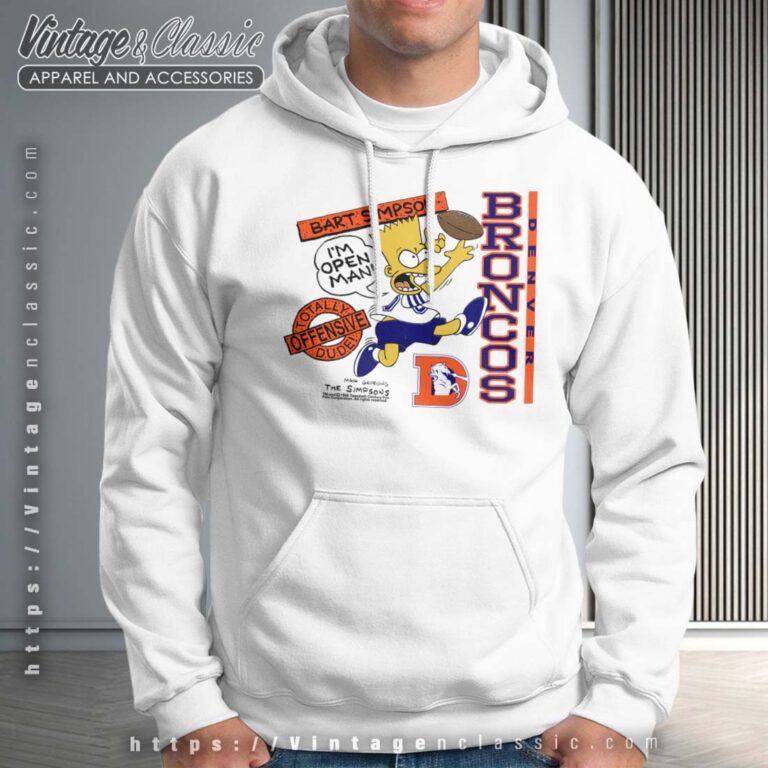 Awesome Bart Simpson Denver Broncos NFL Hoodie Awesome Bart Simpson Denver Broncos NFL Hoodie