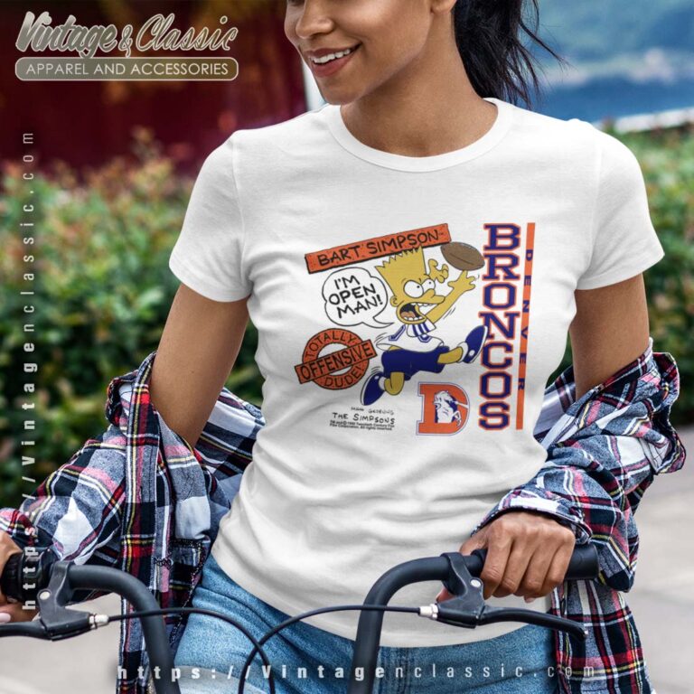 Awesome Bart Simpson Denver Broncos NFL Woman T Shirt Awesome Bart Simpson Denver Broncos NFL Woman T Shirt