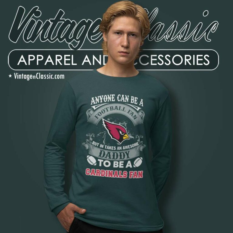 Awesome Daddy Arizona Cardinals Fan Long Sleeve Tee Awesome Daddy Arizona Cardinals Fan Long Sleeve Tee