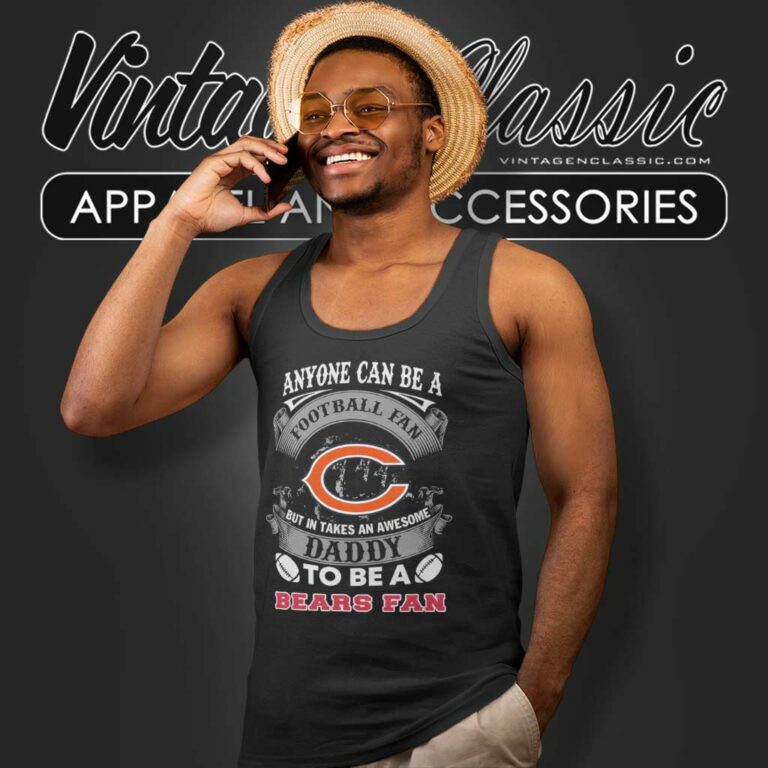 Awesome Daddy Chicago Bears Fan Tank Top Racerback Awesome Daddy Chicago Bears Fan Tank Top Racerback