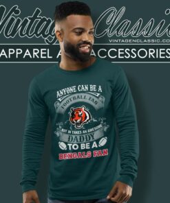 Awesome Daddy Cincinnati Bengals Fan Long Sleeve Tee