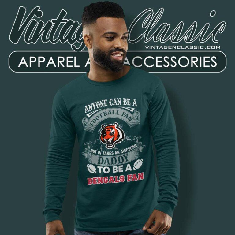 Awesome Daddy Cincinnati Bengals Fan Long Sleeve Tee Awesome Daddy Cincinnati Bengals Fan Long Sleeve Tee