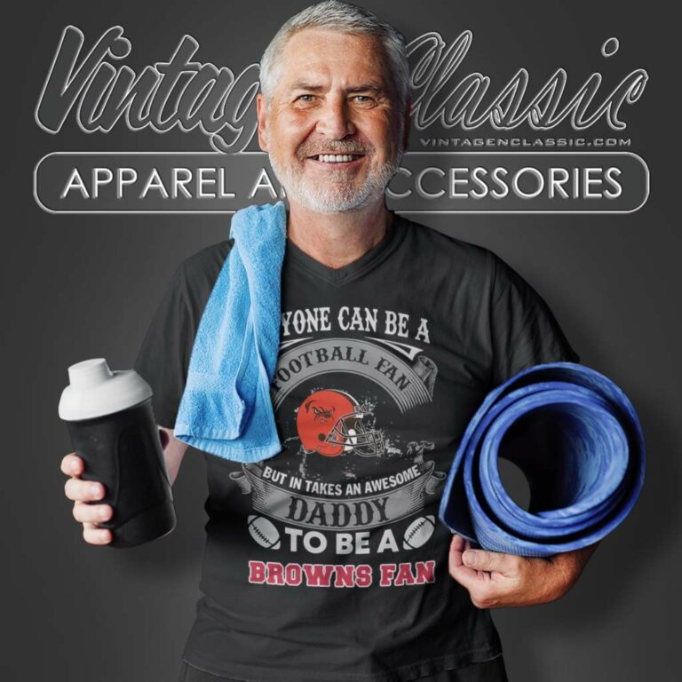 Awesome Daddy Cleveland Browns Fan V Neck TShirt Awesome Daddy Cleveland Browns Fan V Neck TShirt