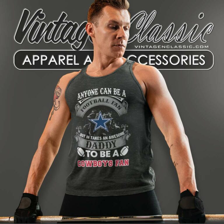 Awesome Daddy Dallas Cowboys Fan Tank Top Racerback Awesome Daddy Dallas Cowboys Fan Tank Top Racerback