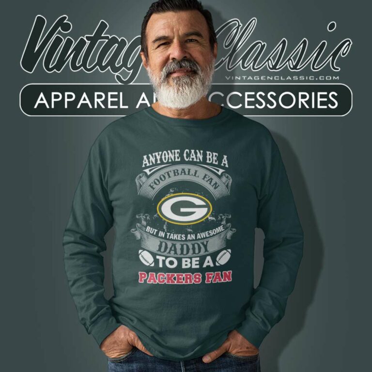 Awesome Daddy Green Bay Packers Fan Long Sleeve Tee Awesome Daddy Green Bay Packers Fan Long Sleeve Tee