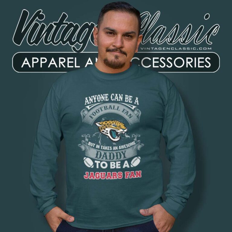 Awesome Daddy Jacksonville Jaguars Fan Long Sleeve Tee Awesome Daddy Jacksonville Jaguars Fan Long Sleeve Tee