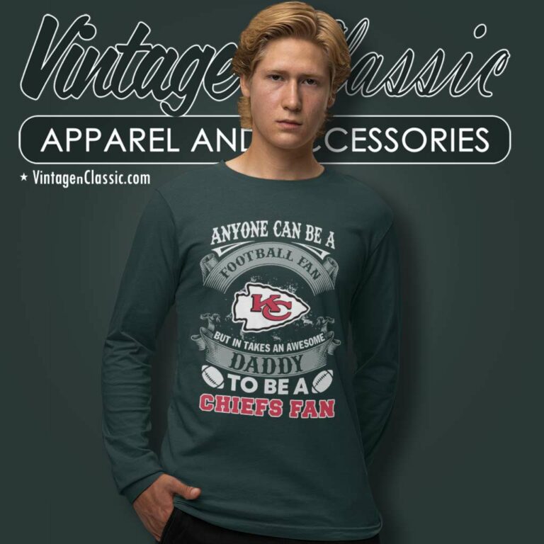 Awesome Daddy Kansas City Chiefs Fan Long Sleeve Tee Awesome Daddy Kansas City Chiefs Fan Long Sleeve Tee