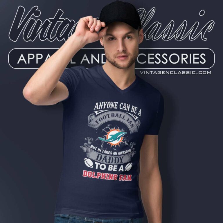 Awesome Daddy Miami Dolphins Fan V Neck TShirt Awesome Daddy Miami Dolphins Fan V Neck TShirt