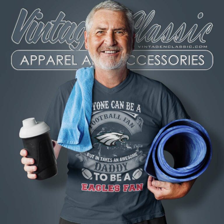 Awesome Daddy Philadelphia Eagles Fan V Neck TShirt Awesome Daddy Philadelphia Eagles Fan V Neck TShirt