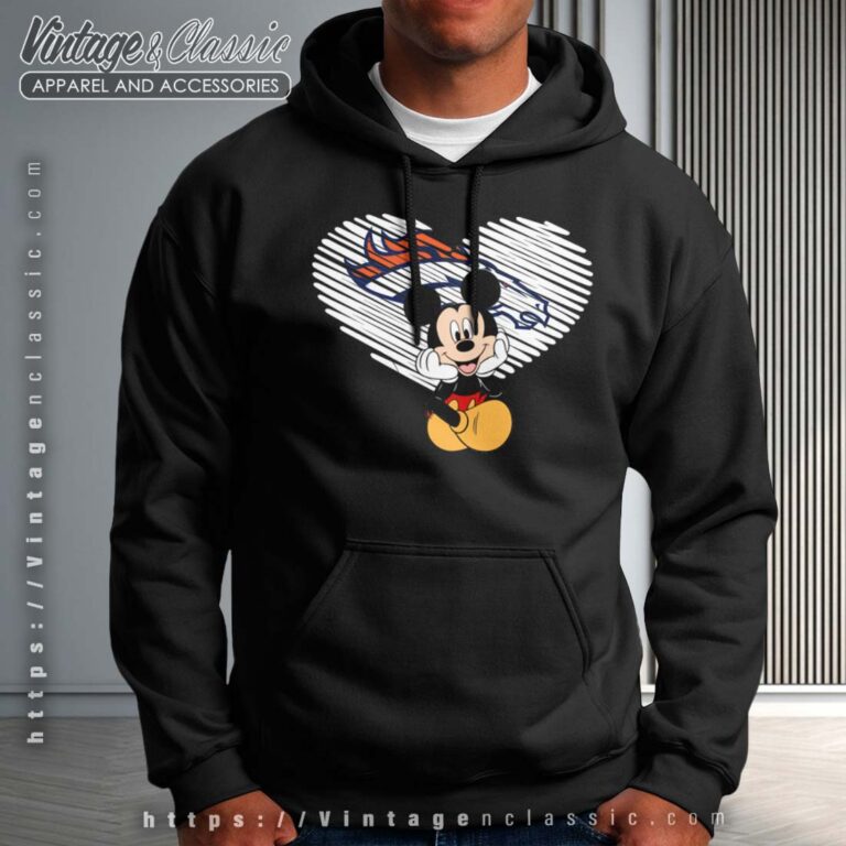Awesome Mickey Mouse Denver Broncos Mens Hoodie Awesome Mickey Mouse Denver Broncos Mens Hoodie