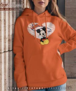 Awesome Mickey Mouse Denver Broncos Woman Hoodie