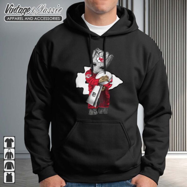 Baby Groot Hug Kansas City Chiefs Super Bowl Hoodie Baby Groot Hug Kansas City Chiefs Super Bowl Hoodie